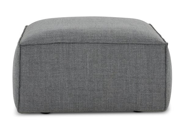 Linden Ottoman Sienna Dark Grey Front