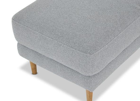 Lisa Ottoman Jazz Grey Corner Up Close