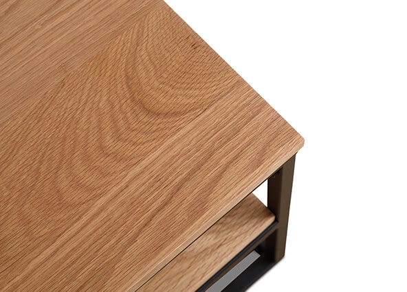 Mia Coffee Table Natural Top Up Close