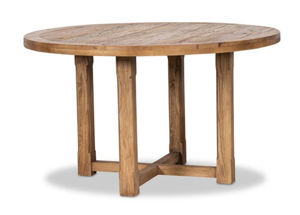 Montana Recycled Elm Dining Table Angle