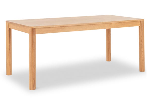 Ollie Dining Table 180 Oak Angle