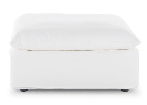 Santa Monica Ottoman White Front