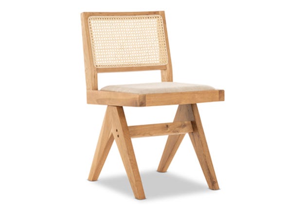 Scissor Leg Armless Dining Chair Angle