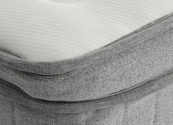 Somnus Plush Queen Mattress Corner Up Close