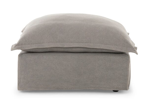 Toorak Ottoman 85cm Florence Grey Front