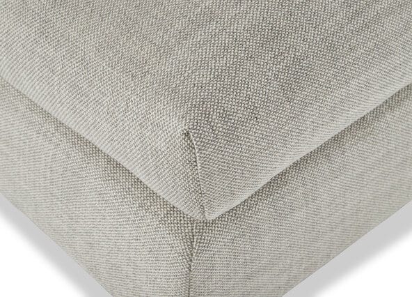 Urban Ottoman Como Light Grey Seat Up Close
