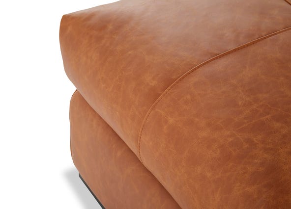 Urban Ottoman Phoenix Tan Seating Up Close