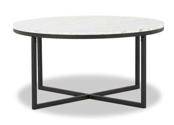 Venus Round Coffee Table White Angle