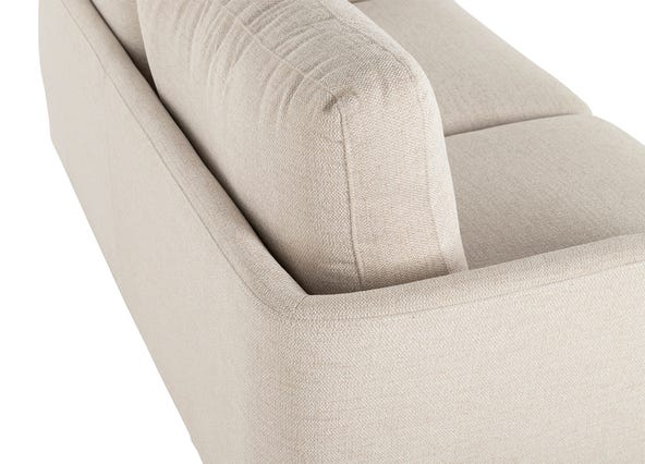 Alice 2 Seat Sofa Vienna Natural Natural Leg Back Side Up Close