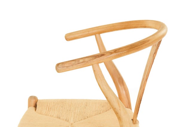 Ark Wishbone Counter Stool Natural