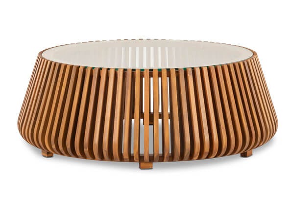 Aurora Glass Coffee Table Front