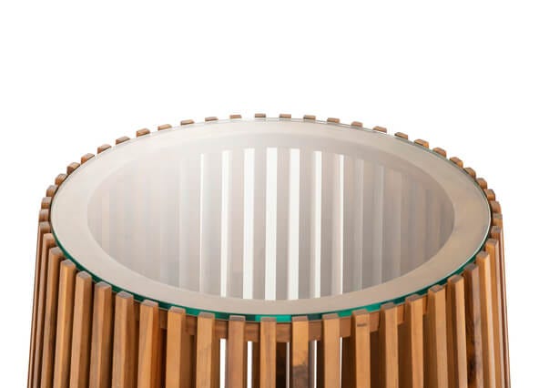 Aurora Side Table Top Up Close