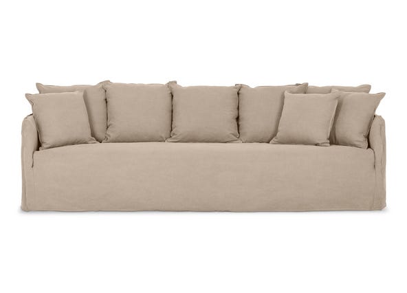 Bronte 4 Seat Sofa Khaki Front