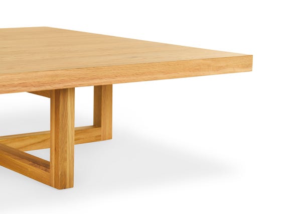 Bronte Coffee Table Square Natural Up Close Side