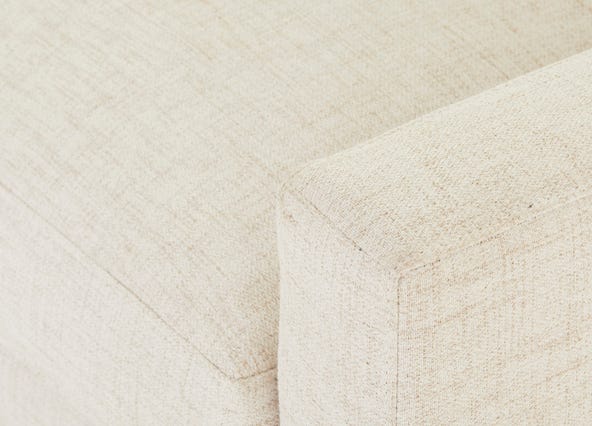 Cove Left Hand Sofa Bed Manhattan Sand Up Close