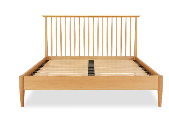 Erikson Spindle Bed Queen Oak Front