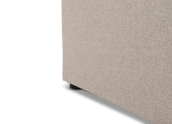 Harmony Bedhead Pebble Grey Leg Up Close