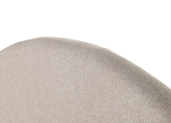 Harmony Bedhead Pebble Grey Head Up Close