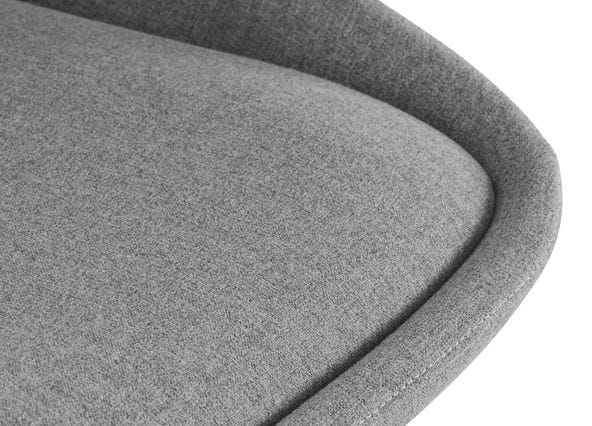 Mason Dining Chair Light Grey Seating Up Close