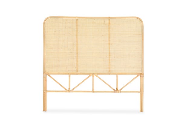 Maya Queen Natural Rattan Bedhead Front