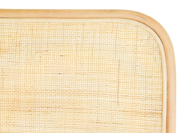 Maya Queen Natural Rattan Bedhead Details Up Close