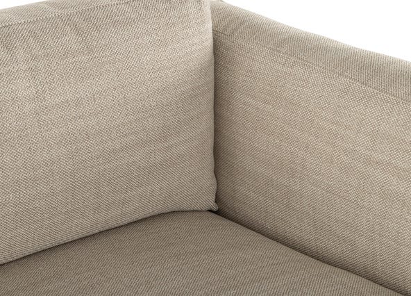 Nevada 3 Seat Sofa Como Natural Right Arms Up Close