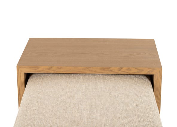 Noel Coffee Table Ottoman Kipton Alabaster Coffee Table Up Close