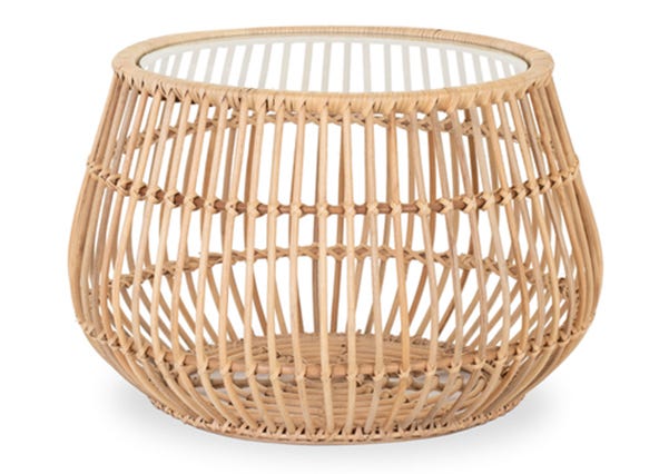 Tovia Rattan Side Table Front