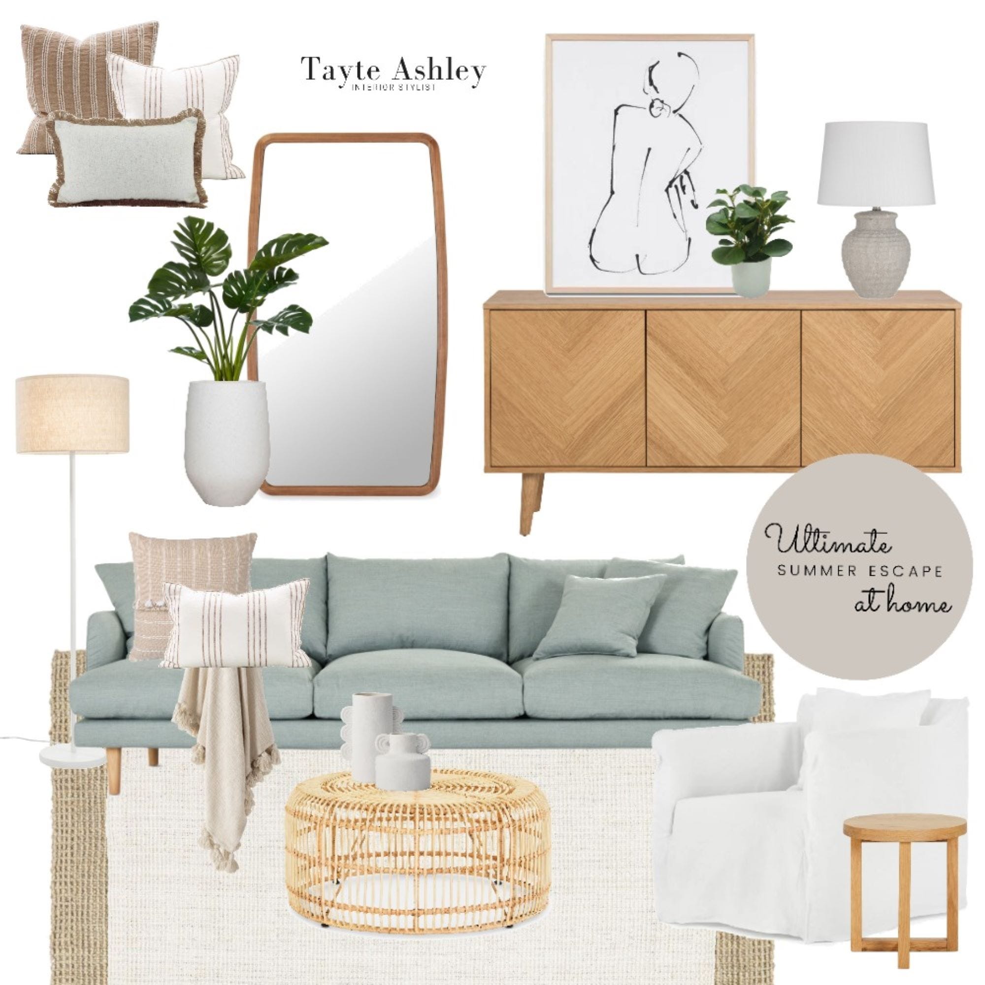 Lounge Lovers - Summer Mood Board by Tayte Ashley