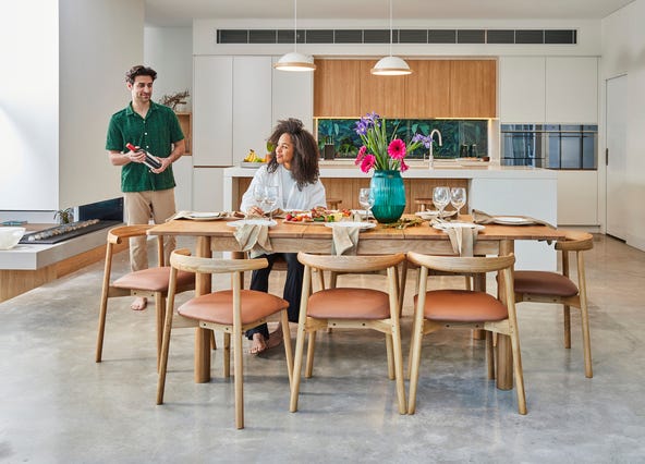 Ollie Extension Dining Table Style Shoot