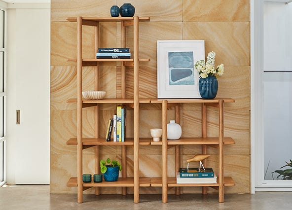 Ollie Bookshelves Style Shoot