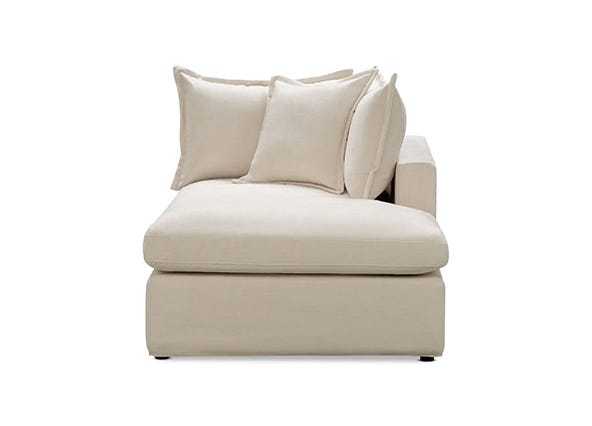 Haven Modular Chaise Right Arm Mornington Ivory Front