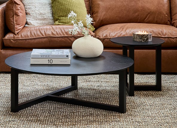 Turner Side Table Black Style Shoot