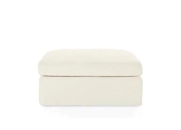 Haven Ottoman Pebble Grey Front