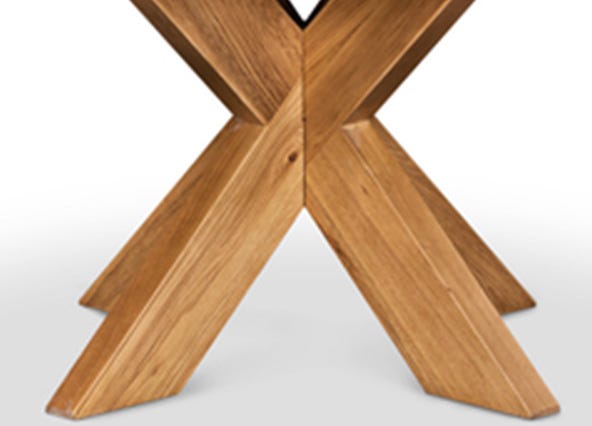 Galaxy Round Dining Table Oak Legs
