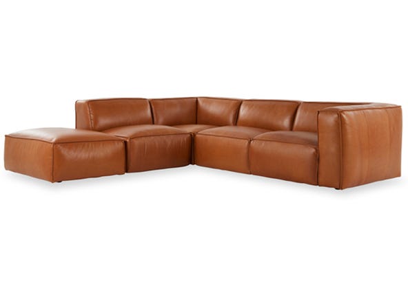 Linden Left Hand Corner Sofa Ranch Tan Angle