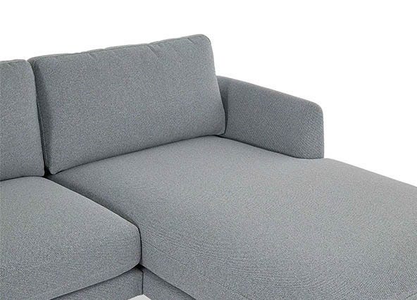 Alice Chaise Sofa Jazz Grey Chaise Up Close