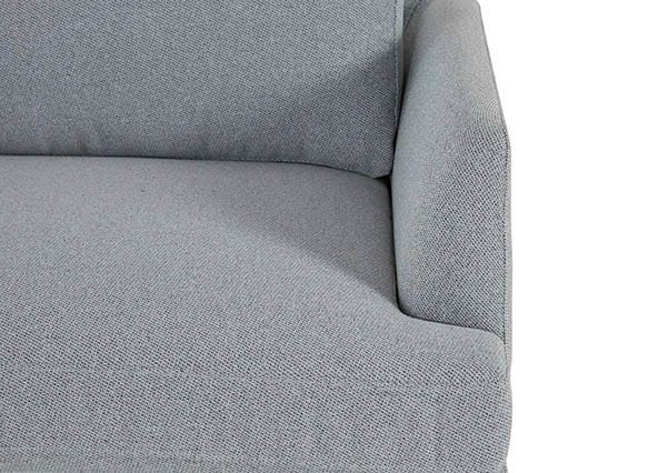 Alice Chaise Sofa Left Hand Jazz Grey Leg Arms Up Close