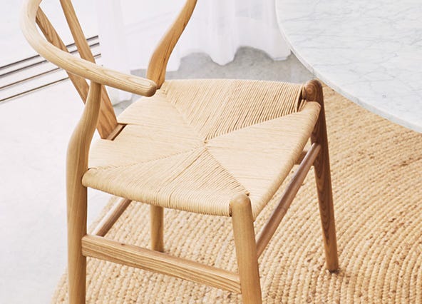 Ark Dining Chair Natural Seating Up Close Style Shoot