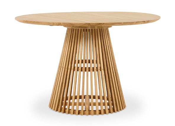 Atlas Round Dining Table Oak Front