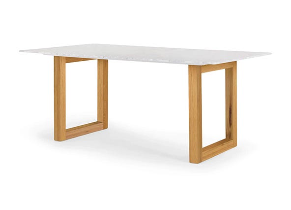 Bronte Marble Dining Table 180 Angle