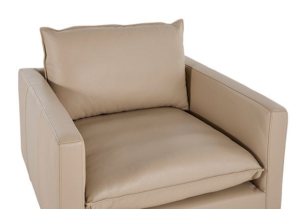 Cali Armchair Lucas Blush Angle Up Close