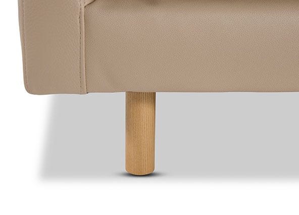Cali Armchair Lucas Blush Leg Up Close