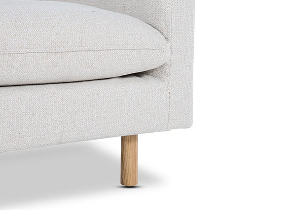 Cali Armchair Sea Salt Leg Up Close