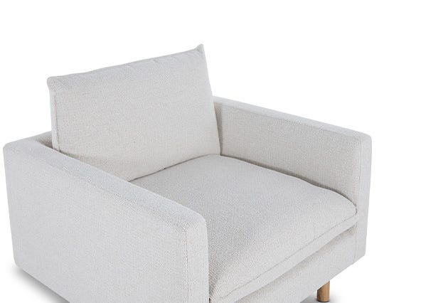 Cali Armchair Sea Salt Seating Up Close
