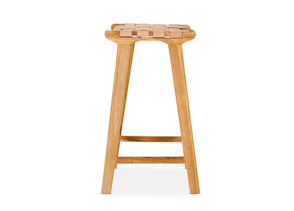 Cuba Backless Bar Stool Nude Side