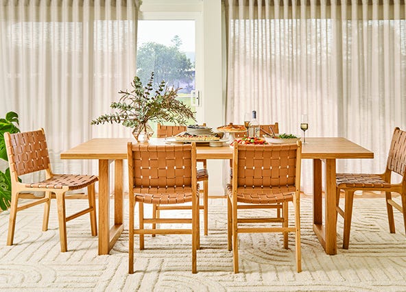 Cuba Woven Dining Chair Nude Style Shoot