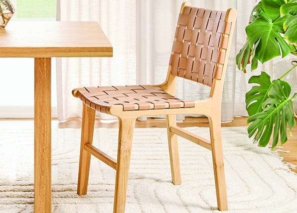 Cuba Woven Dining Chair Nude Style Shoot