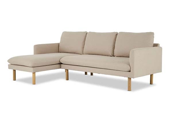 Frankie Left Chaise Sofa Basel Beige Angle