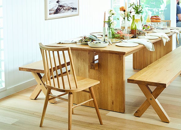 Dakota Block Dining Table 270 Style Shoot